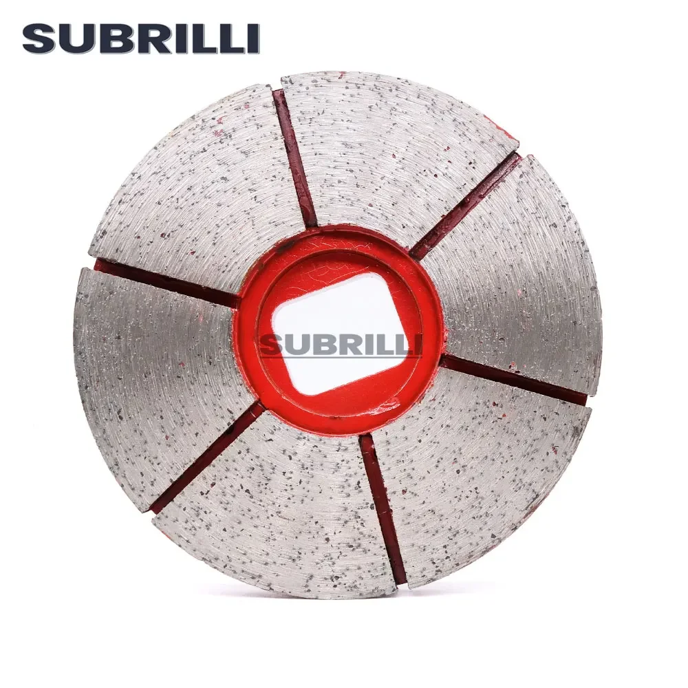 SUBRILLI 5inch Diamond Grinding Wheel 125mm Snail Lock Rough Cup Wheel Continuous Metal Grinding Disc