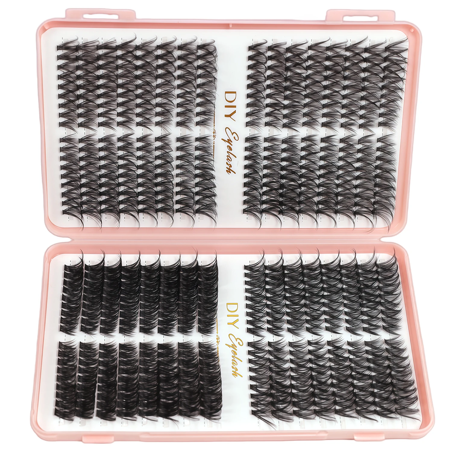 Different Styles of Thick False Eyelashes, American Fluffy, D-Curled False Eyelashes, 4D Mixed Race Feeling