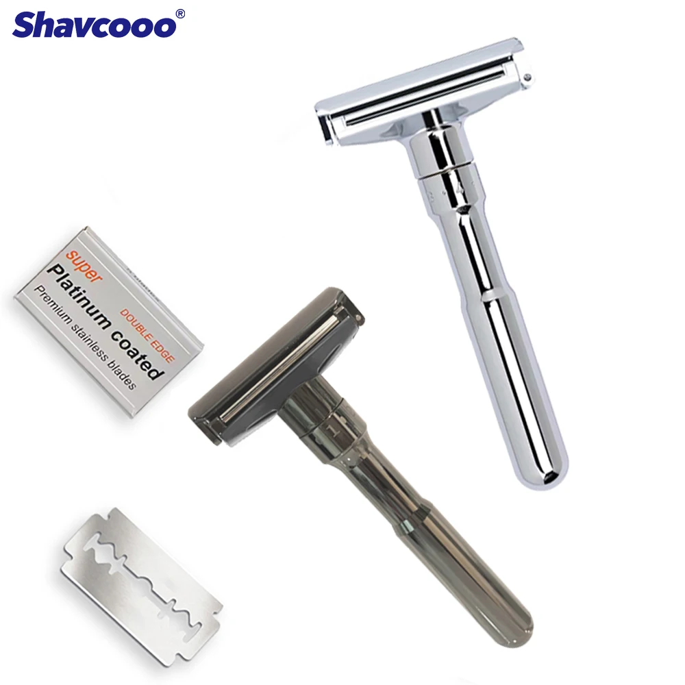 Shavcooo GP202 Glide Pro 6 Adjustable Shaver Razor for Man Beard Shaving with Razor Blade Men's Premium Shave Razor Set Gifts
