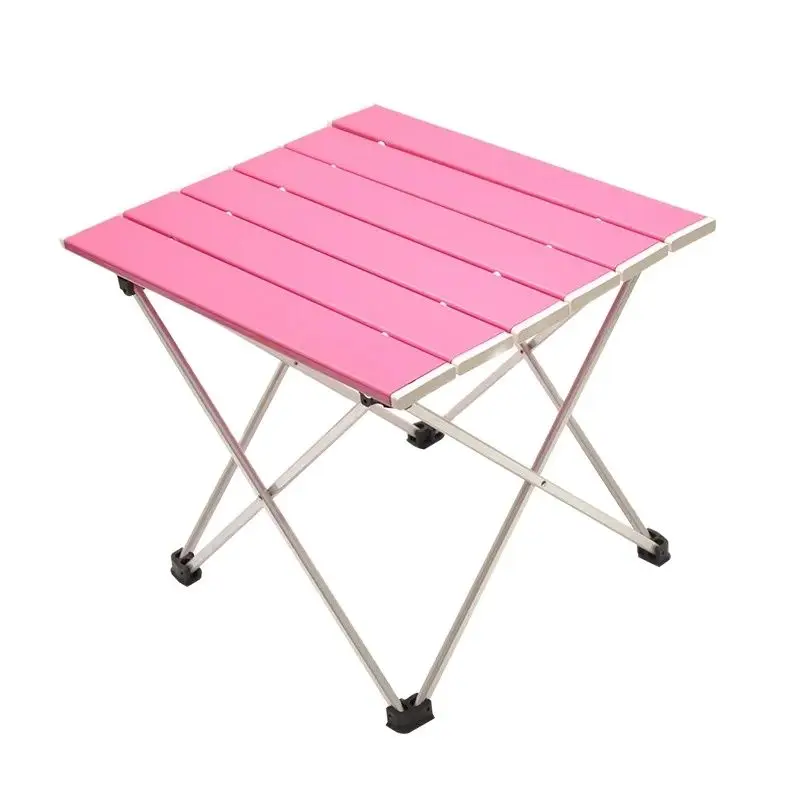 Small Ultralight Portable Folding Table Alloy Camping Picnic Table 39x35cm