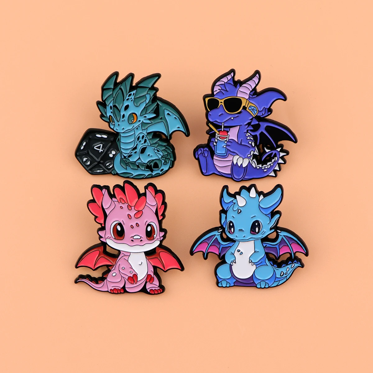 Kawaii Dinosaur Enamel Pin Badges Brooches for Women Lapel Pins for Backpacks Fashion Cute Jewelry Accessories Gifts