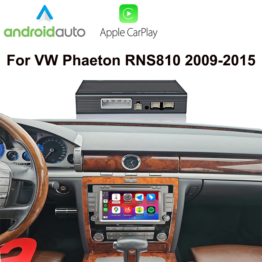 

Wireless Carplay Android Auto MMI Box Oem Screen Upgrade Module for VW Phaeton RNS810 2009-2015