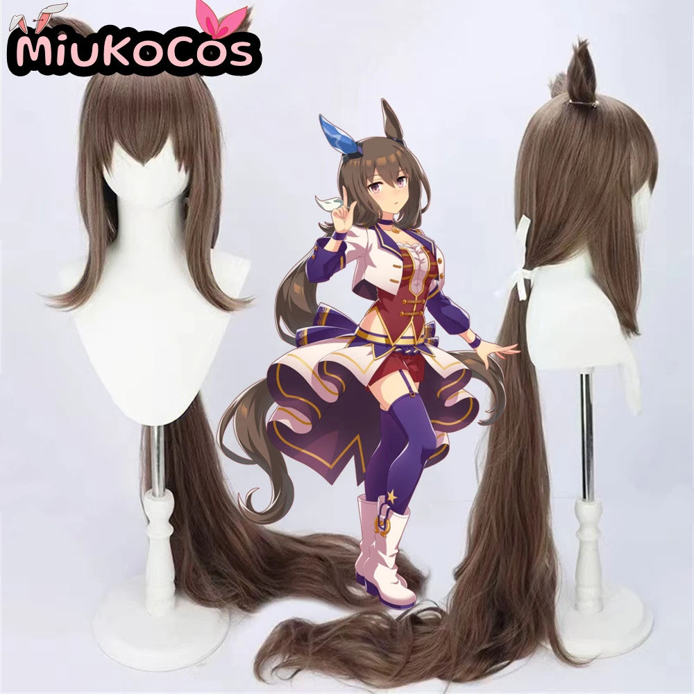 

В НАЛИЧИИ 뷰ヤ Международная концепцияAdmire Vega Косплей Парик с ушками и хвостом MiukoCosplay Game Umamusume:Pretty Derby Косплей