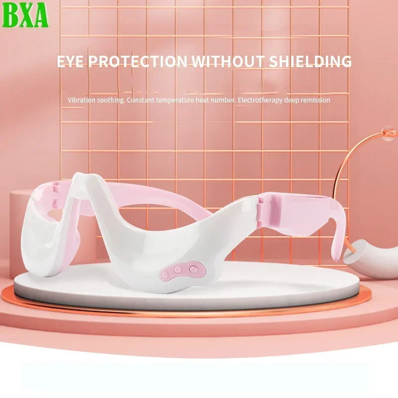 New Micro Current Pulse 3D Smart Vibration Hot Compress Eye Massager Wrinkle Reduction Remove Dark Circle Fatigue Relieve