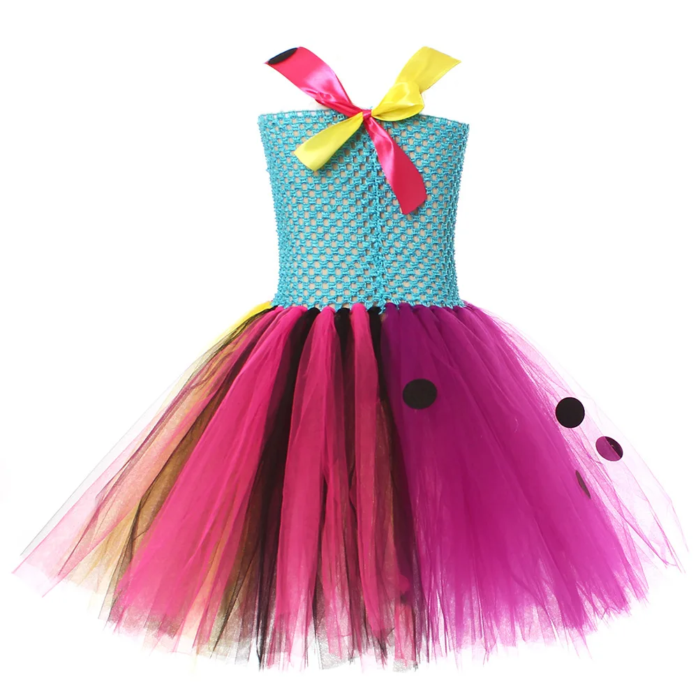 Nightmare Before Xmas Sally Costumes for Girls Halloween Scary Fancy Dresses for Kids Carnival Party Disguise Tutus Outfits image 3
