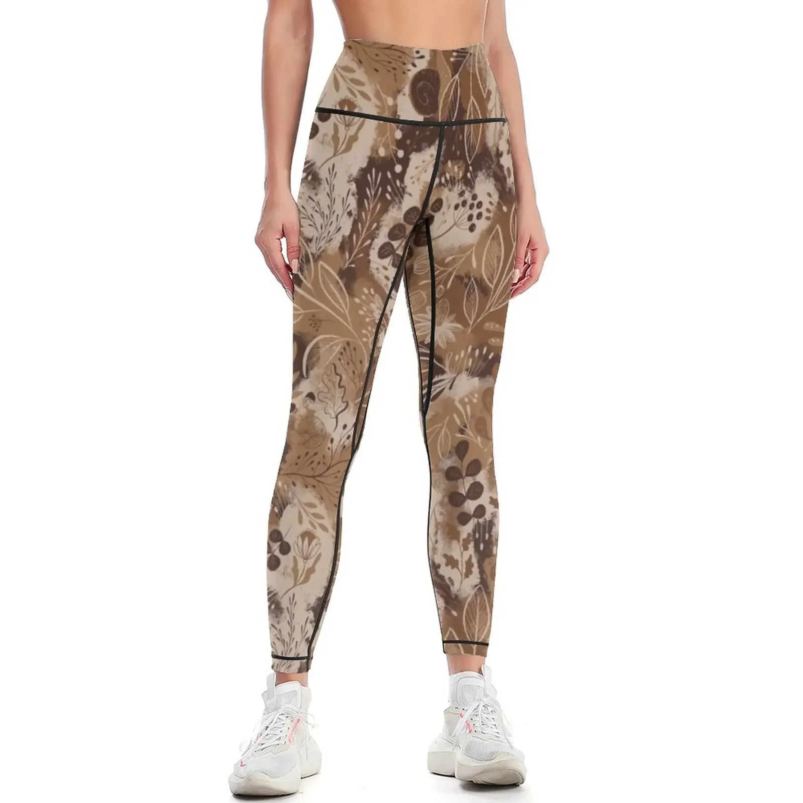 

brown pattern Leggings legging gym gym's sportswear legging push up for girls Womens Leggings