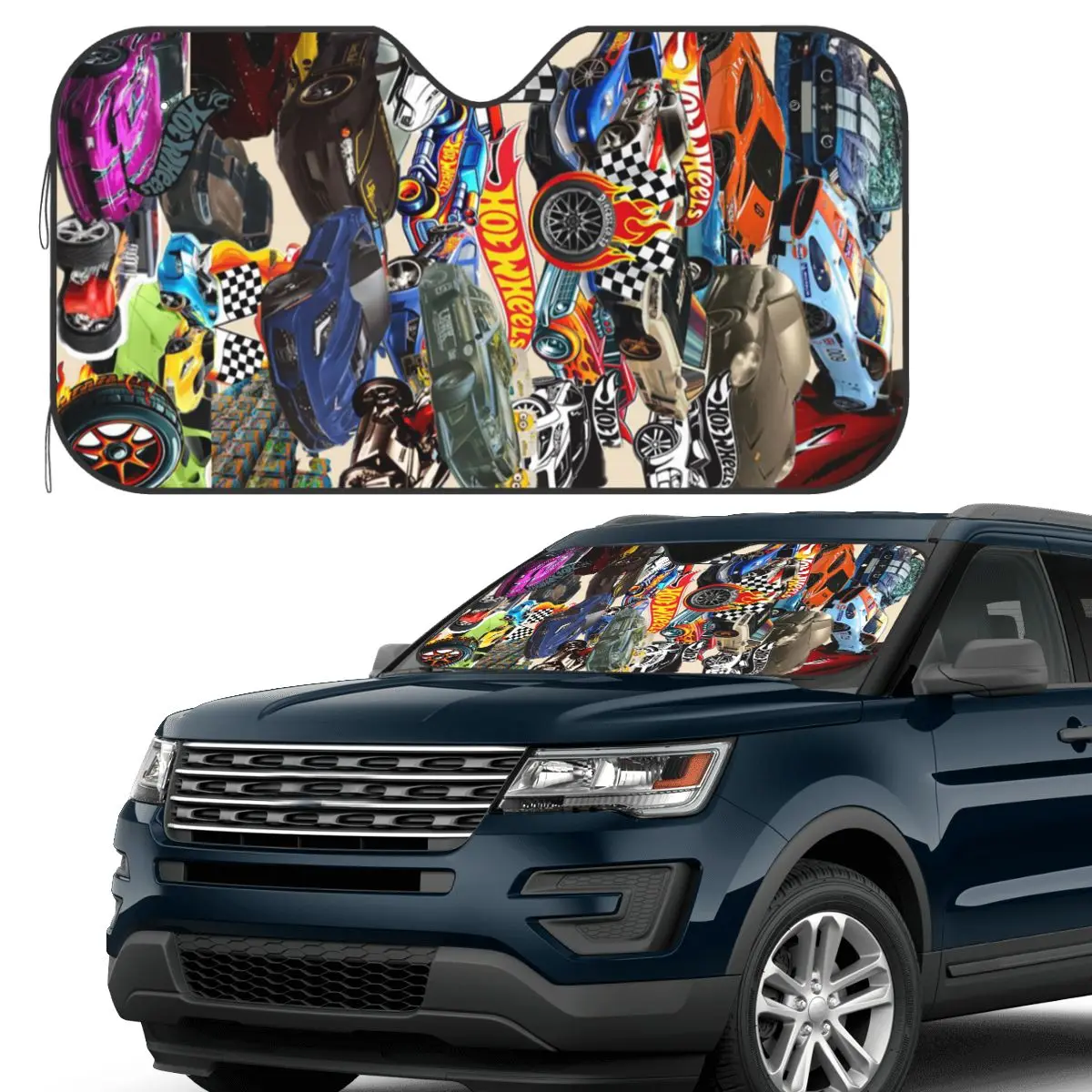 

Hot Wheels Race Sunshade Windscreen Car Front Windshield Window Sun Visor Accessories Covers