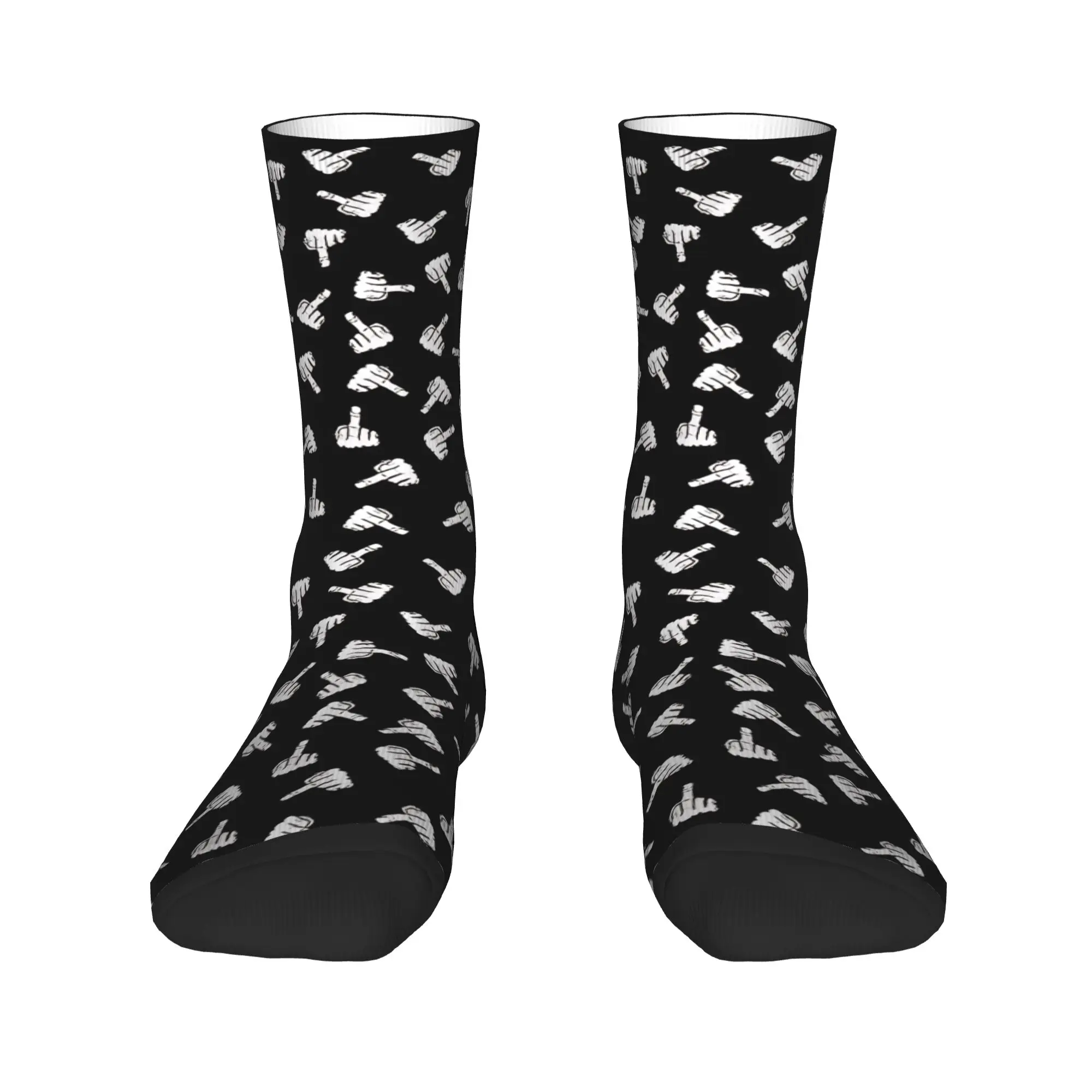 Funny Finger Art Socks Autumn  Stockings Funny Men Breathable Socks Design Running Sports Anti Slip Socks
