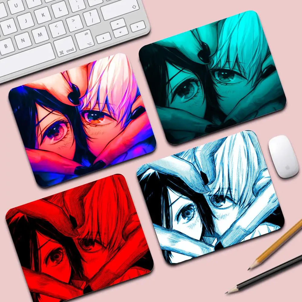 Neon Color Block Mouse Pad Small Mouse Pad Thickened Desk Pad Desktop Computer Keyboard Wireless Mouse Boy Girl Gift for CS DOTA