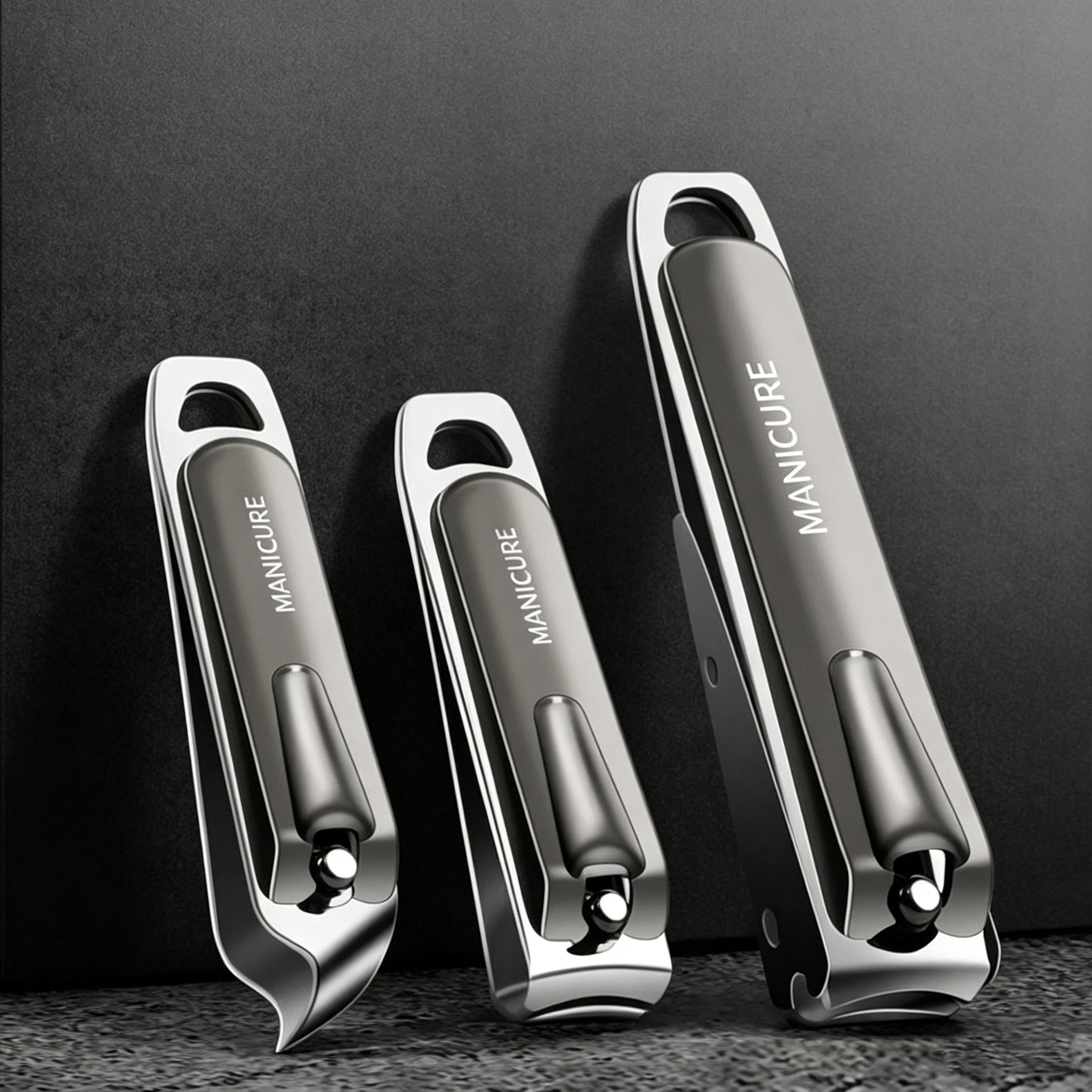 Manicure & Ear Care Set, Stainless Steel Nail Clippers & Ear Picks, for Home & Travel, with PU Leather Storage Case