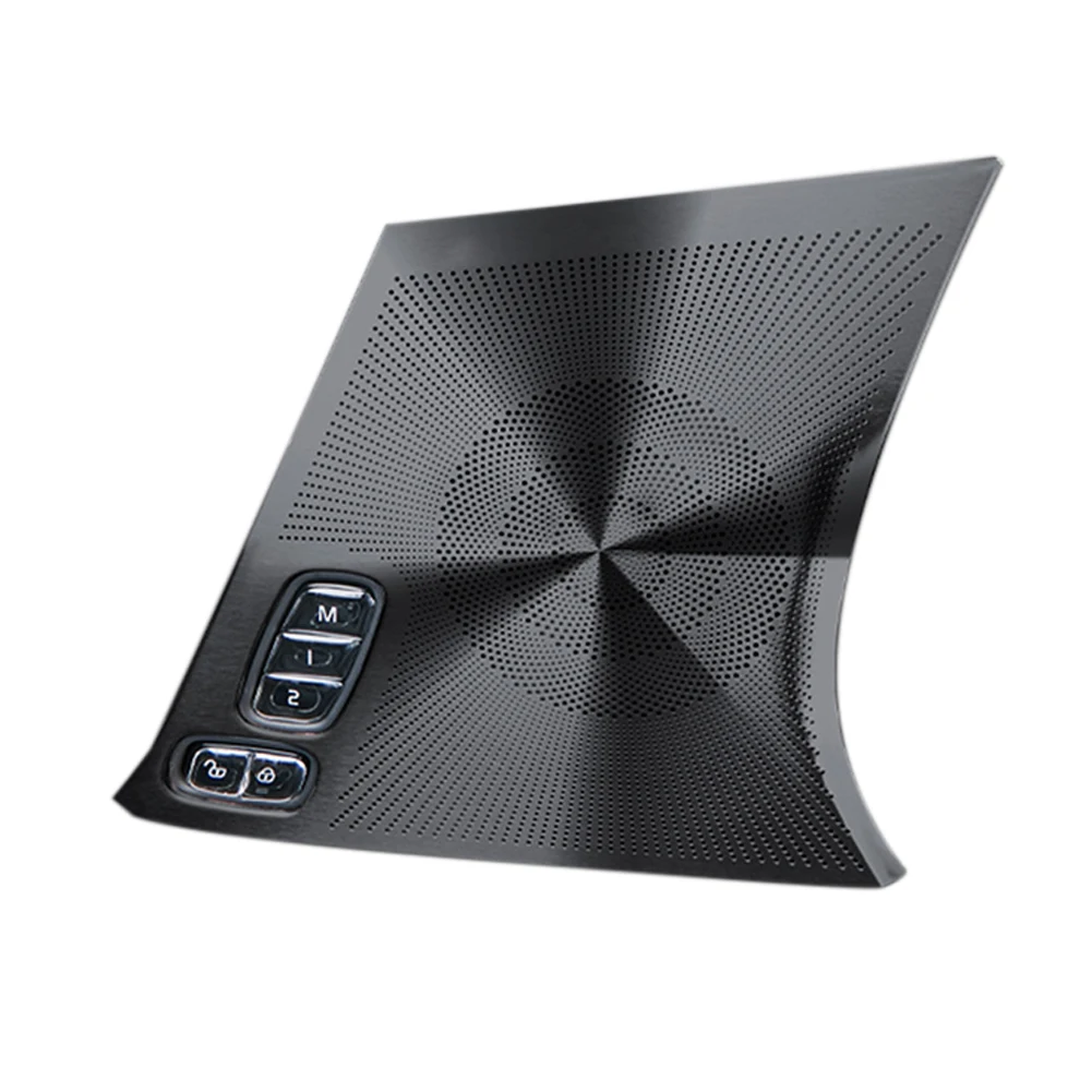 For Volvo For S90 2017-2026 Stainless Steel Speaker Cover Trim 4Pcs with Dense Mesh for Sound Transparency and Dust Resistance