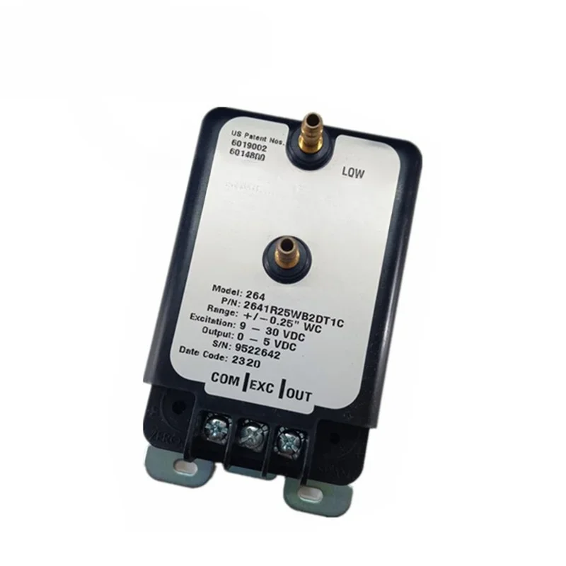 

Differential pressure sensor 2641R25WB2DT1C, ± 0.25in. WC 4-20MA, ± 1% accuracy