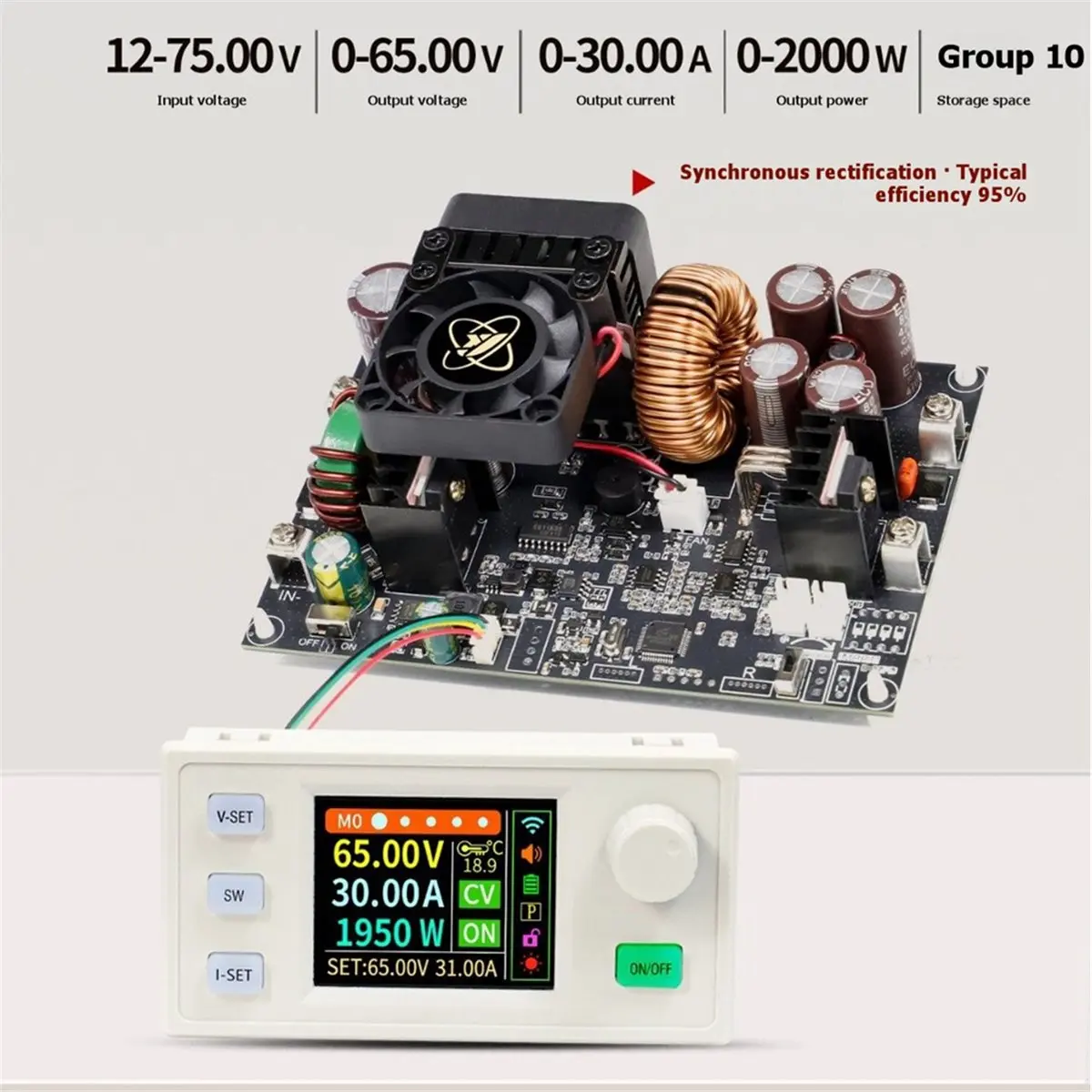 DT81 XY-6530S CNC DC Adjustable Regulated Power Supply Constant Voltage and Constant Current Module 65V/30A/2000W