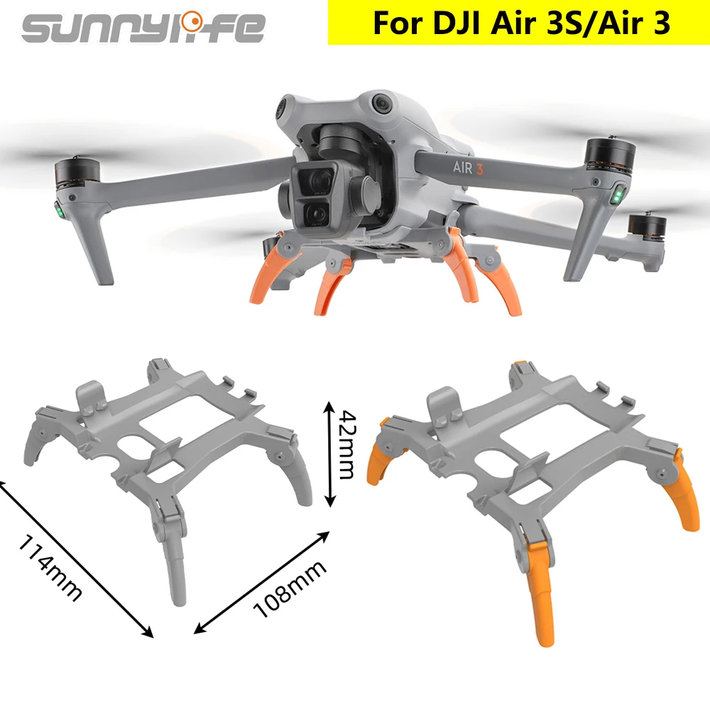 

Sunnylife Portable Landing Gear For DJI Air 3 Foldable Expansion Heightened Spider Landing Gear For DJI AIR 3S Drone Accessories