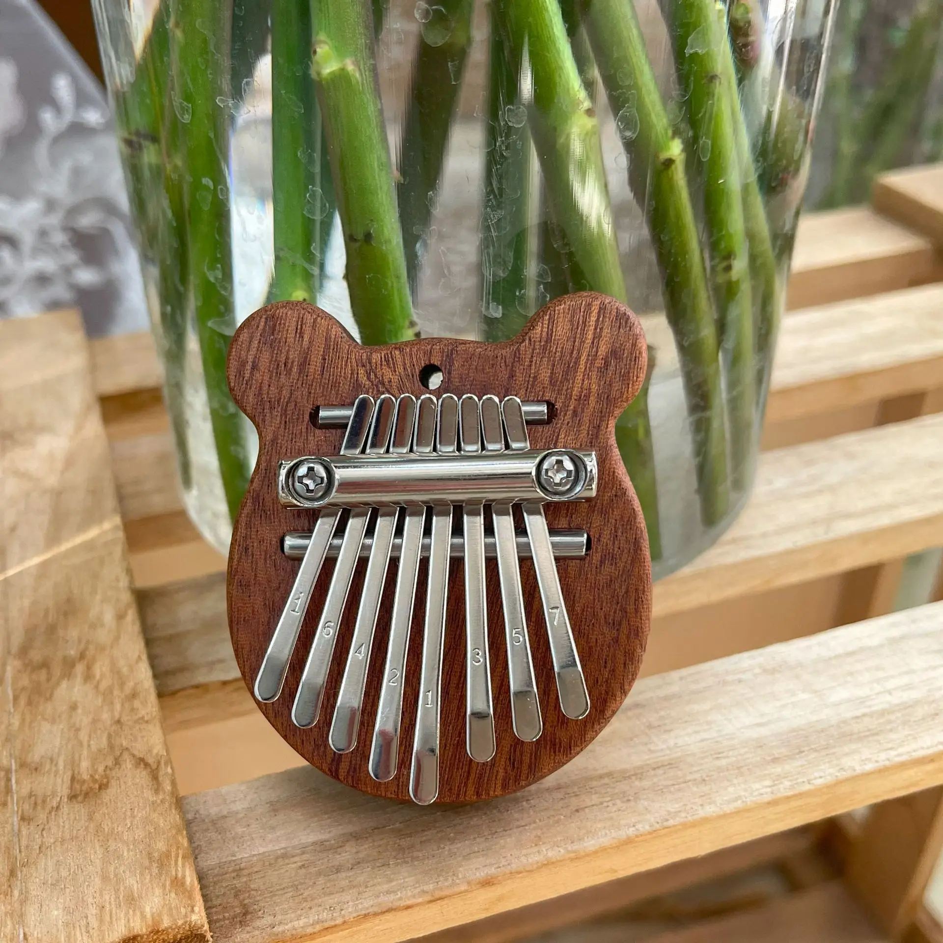 Pianoforte a pollice con dito squisito Kalimba a 8 tasti: strumento musicale Marimba di qualità Superdan