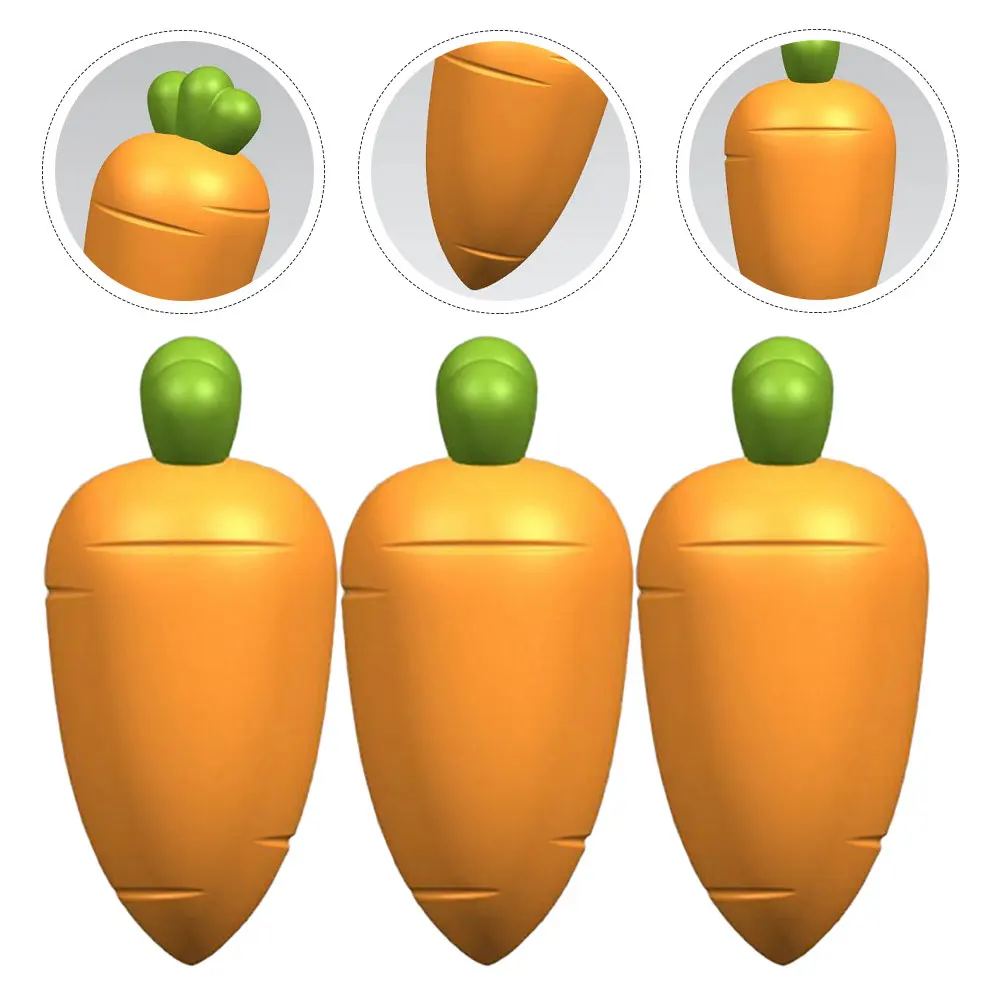 

3 шт., пробки для бутылок вина в форме моркови, силиконовый уплотнительный декор, очаровательный подарок для поилок, банкет, пробка для бутылки вина