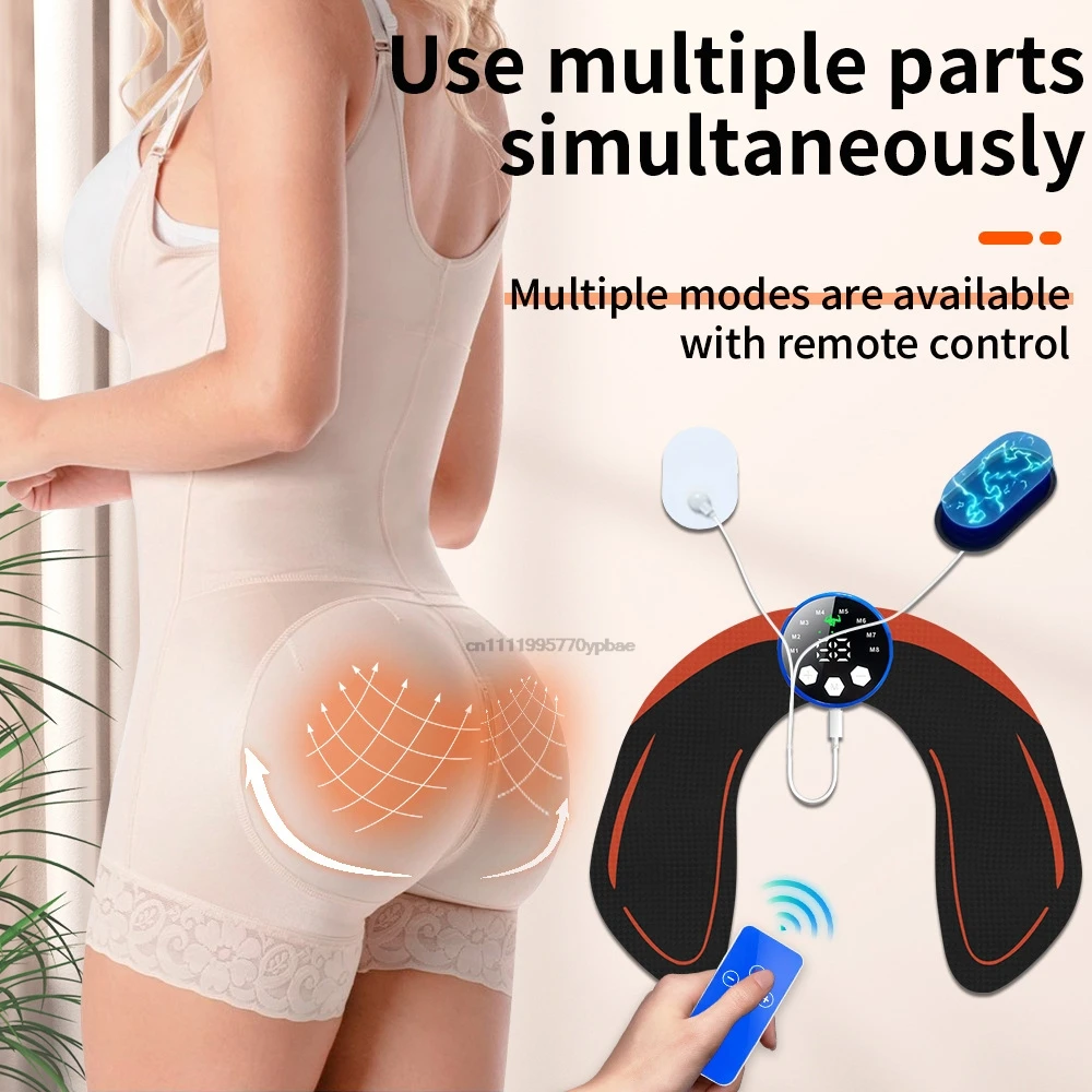 EMS Hip Trainer Electroestimulador 29 Levels 8 Modes Dual Channel Rechargeable Home Gym Workout Fitness Device EMS Hip Trainer