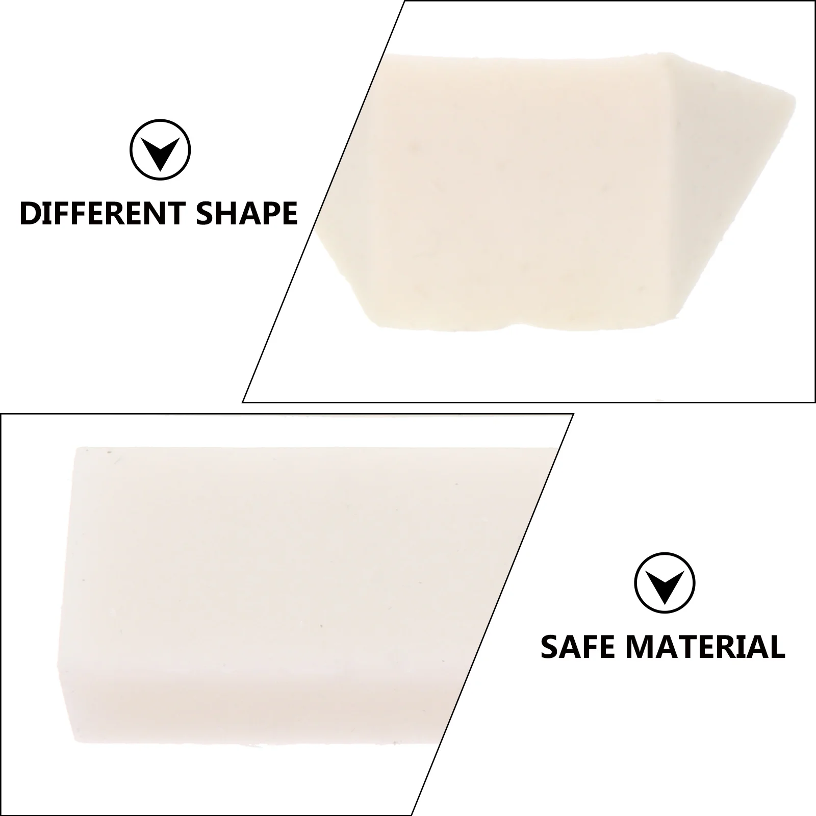 

6pcs Highlight Eraser Kneadable Art Painting Tool Eco-Friendly Pencil Sketching Rubber For Drawing School Projects Supplies