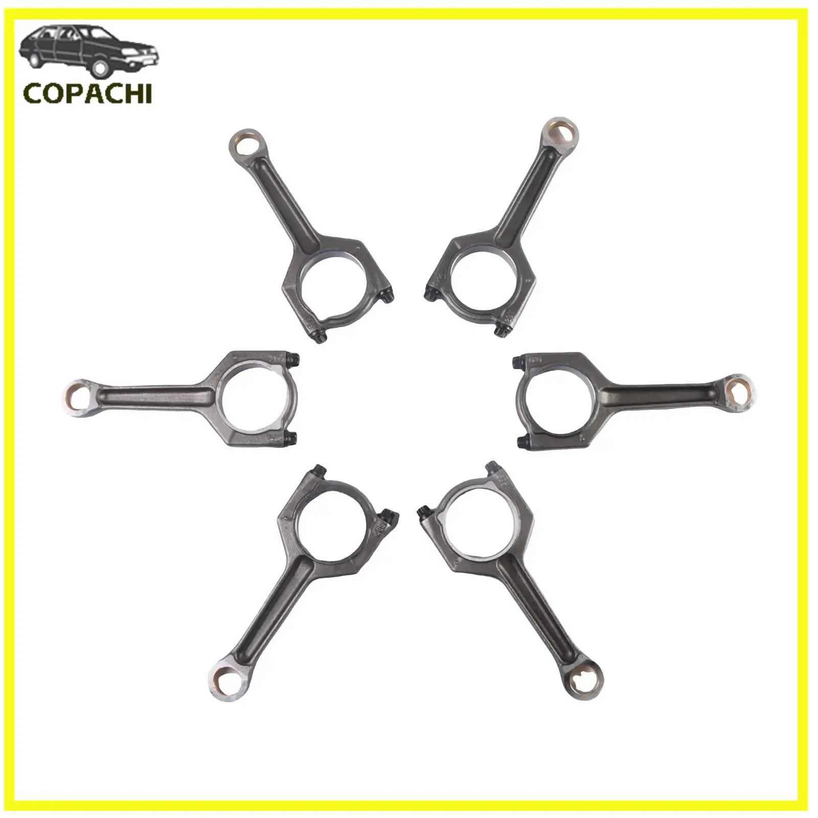 

6 шт. шатун двигателя N55 S55 11247624615 для BMW F30 F10 35i 40i M2 M3 M4 3.0L Turbo L6, запасные части автомобильных аксессуаров