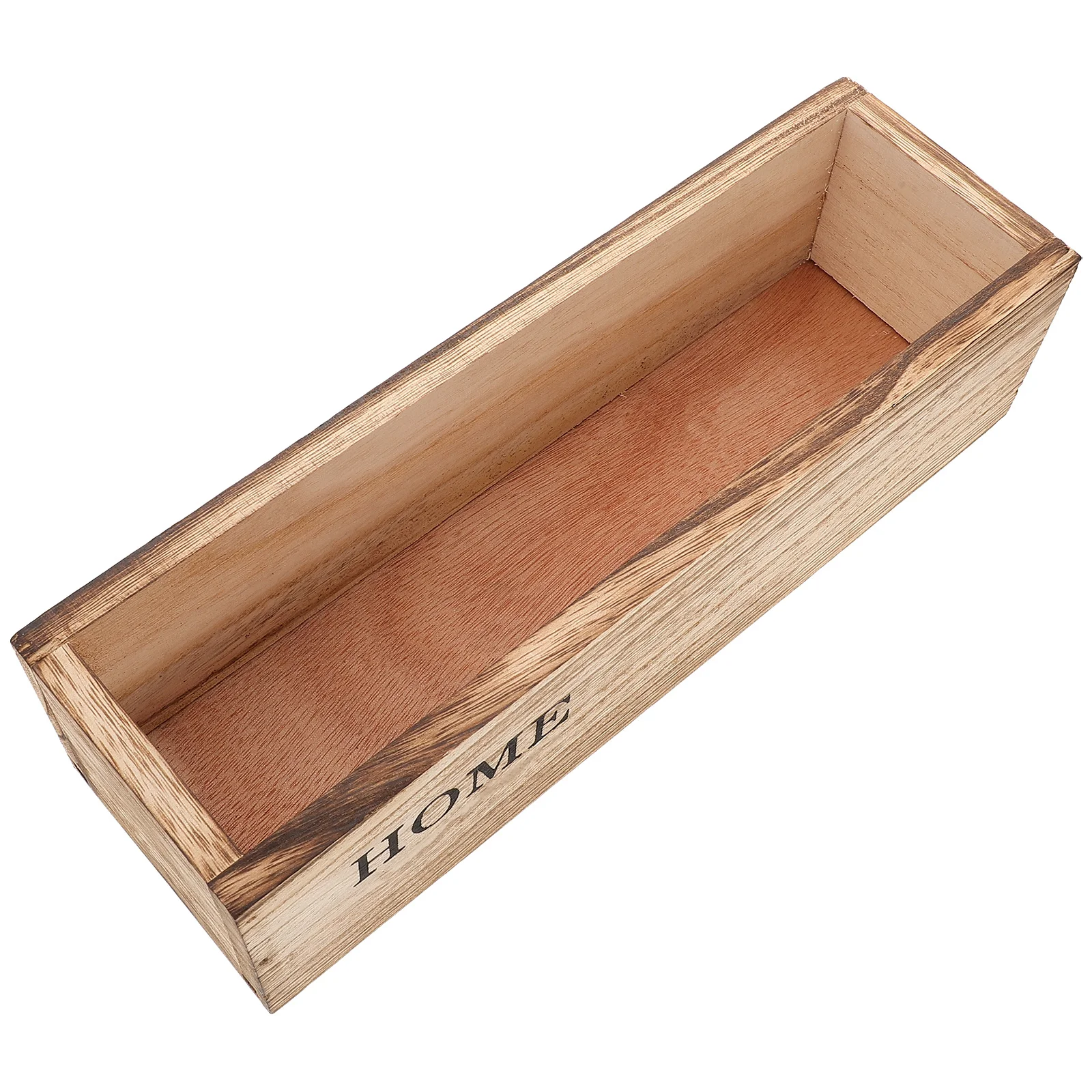 

Wood Planter Box Succulent Flowerpot Rectangular Indoor Outdoor Wooden Flower Box Plant Holder Small Patio Balcony Decor