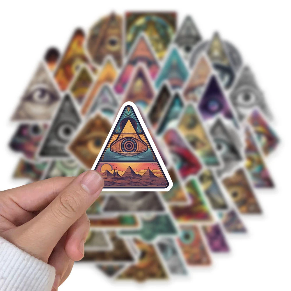 10/30/50pcs Gothic All Seeing Eye Graffiti Stickers Decals Skateboard Motorcycle Laptop Phone Car Cool Waterproof Sticker Toys