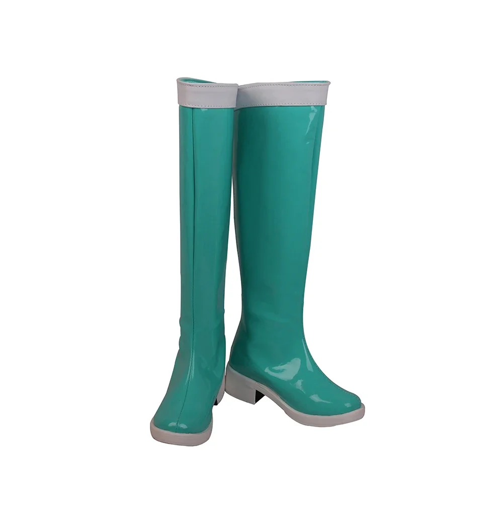 Kart Princess Rosalina Cosplay Boots Green Shoes Custom Made Any Size Halloween Party Cosplay
