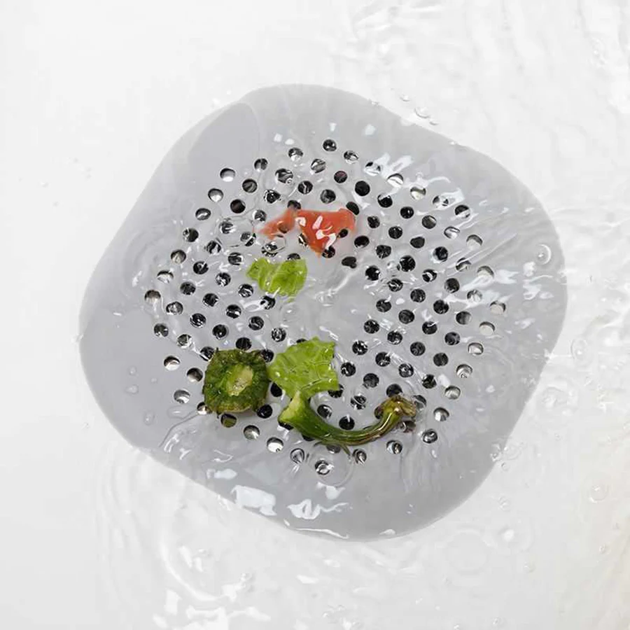 

Square Silicone Drain Sticker Hair Catcher Bathroom Sewer Filter Anti-Clog Drain Cover Mat Household Bathroom Accessories