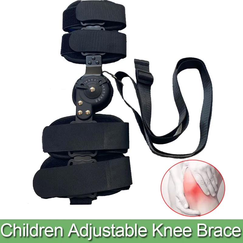 

Children Adjustable Hinged Knee Brace-Orthopedic Support Stabilizer After Surgery-Knee Joint Fixation Support-Leg Recovery Brace