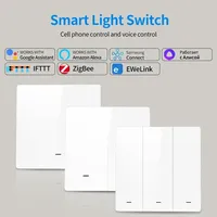 ZigBee Smart Light Switch Wireless EWeLink Push Button Single Firewire Connect Work with Alexa Google Home Automation 1/2/3 Gang