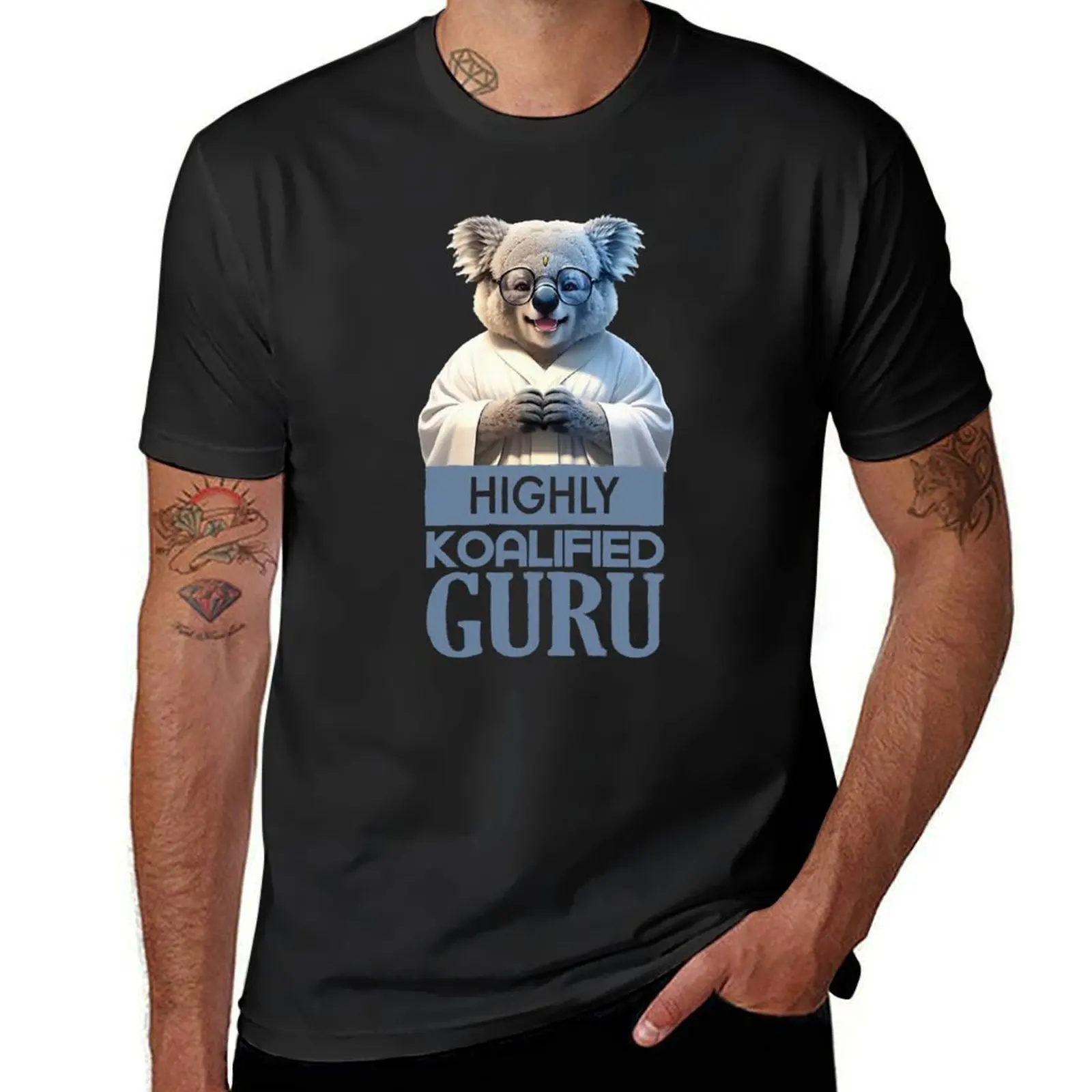 

Just a Highly Koalified Guru Koala T-Shirt plus sizes funnys graphics plus size tops mens champion t shirts