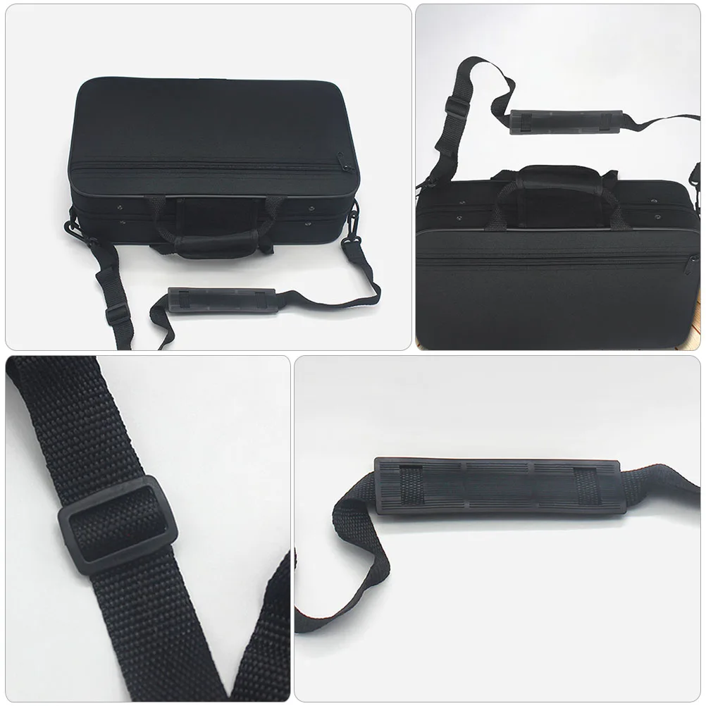 

High Sax Case Clarinet Bag Saxophone Flute Mouthpiece Alto for Transverse Backpack Gig Carrying with Shoulder Strap Bracket