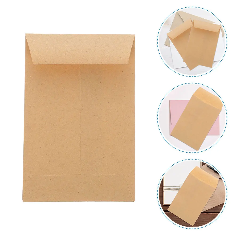 120Pcs Kraft Envelopes Small Blank Envelopes for Storage Plant Seeds Organizing Blank Kraft Paper Envelopes,