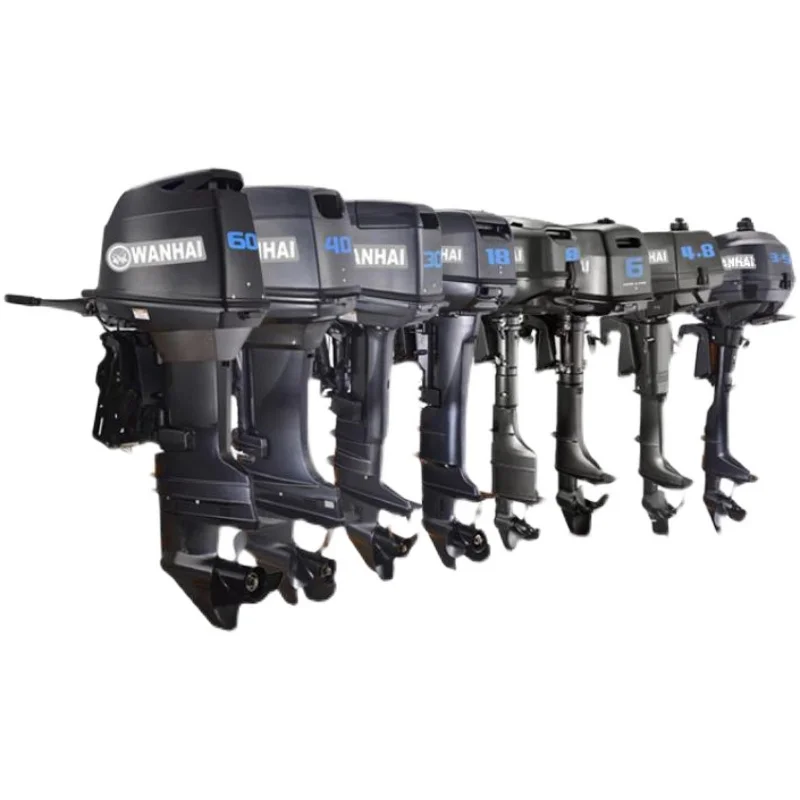 Wanhai 24-stroke gasoline engine Marine motor Propulsion outboard machine On-hook inflatable boat Kayak rubber boat