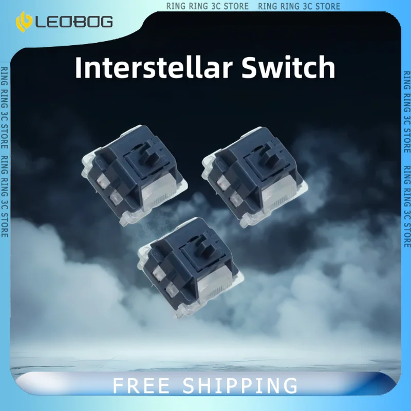 LEOBOG Interstellar Mechanical Keyboard Switch POM Hot Swap Customs Gaming Switch Adaptation With Hi75 Hi8 DIY  Gamer Accessory