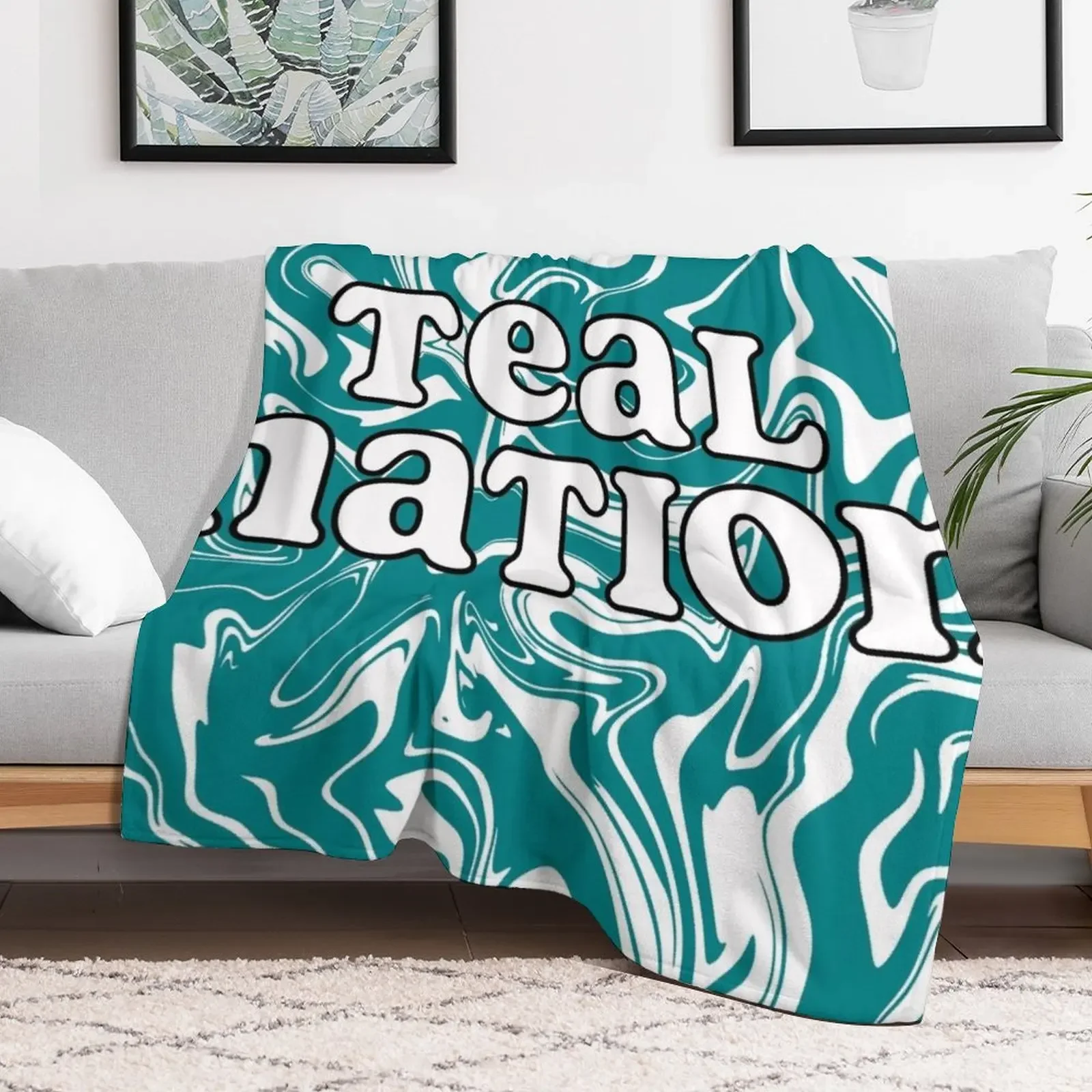 teal nation ccu Throw Blanket Designers heavy to sleep Kid'S valentine gift ideas Blankets