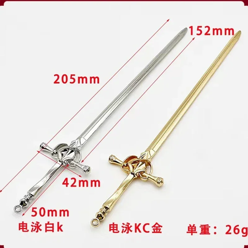 Nuova vendita calda delle donne croce high-end coda di cavallo nappa fresca a forma di spada fermaglio per capelli accessorio per capelli spada goccia d'acqua forcina