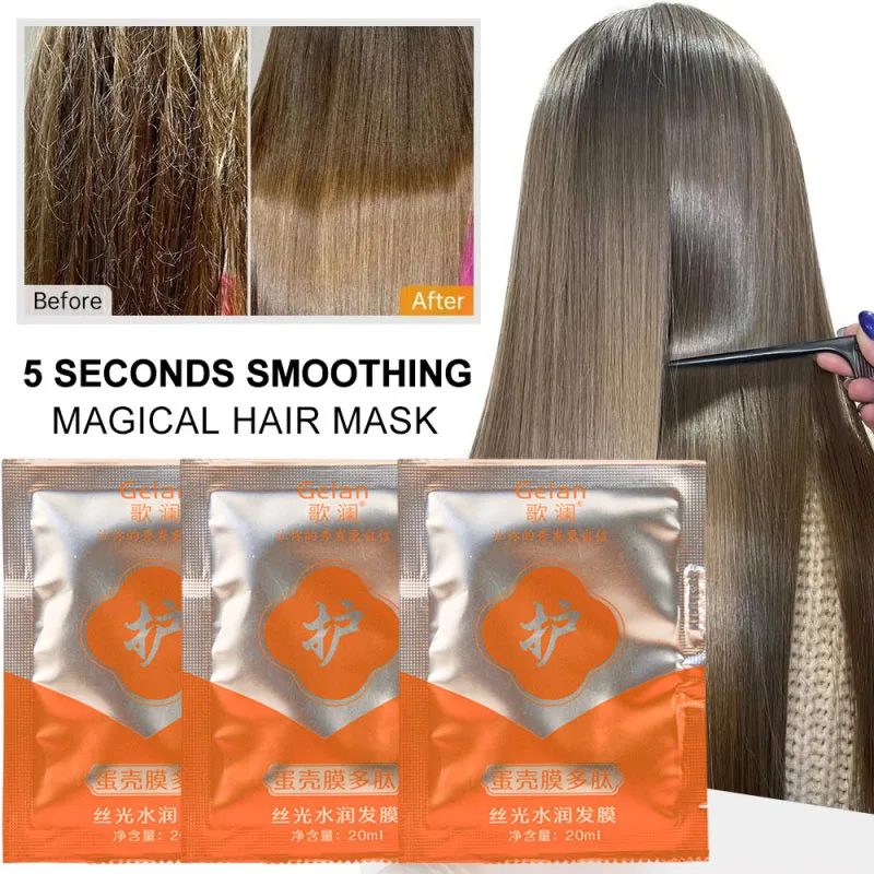 

Collagen Keratin Hair Care Mask Treatment Dry Damaged Hair Revitalize Hair Straighten Soft Smooth Moisturize Hair Care Products