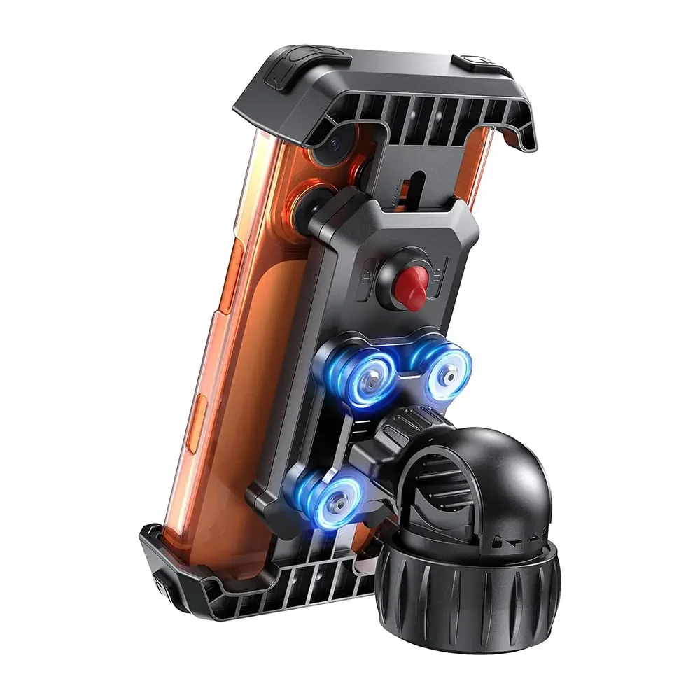 

Outdoor rotation Dual Vibration Anti-Shake Motorcycle Mount for Bike shock absorption Phone Holder for iPhone/Samsung Handlebar