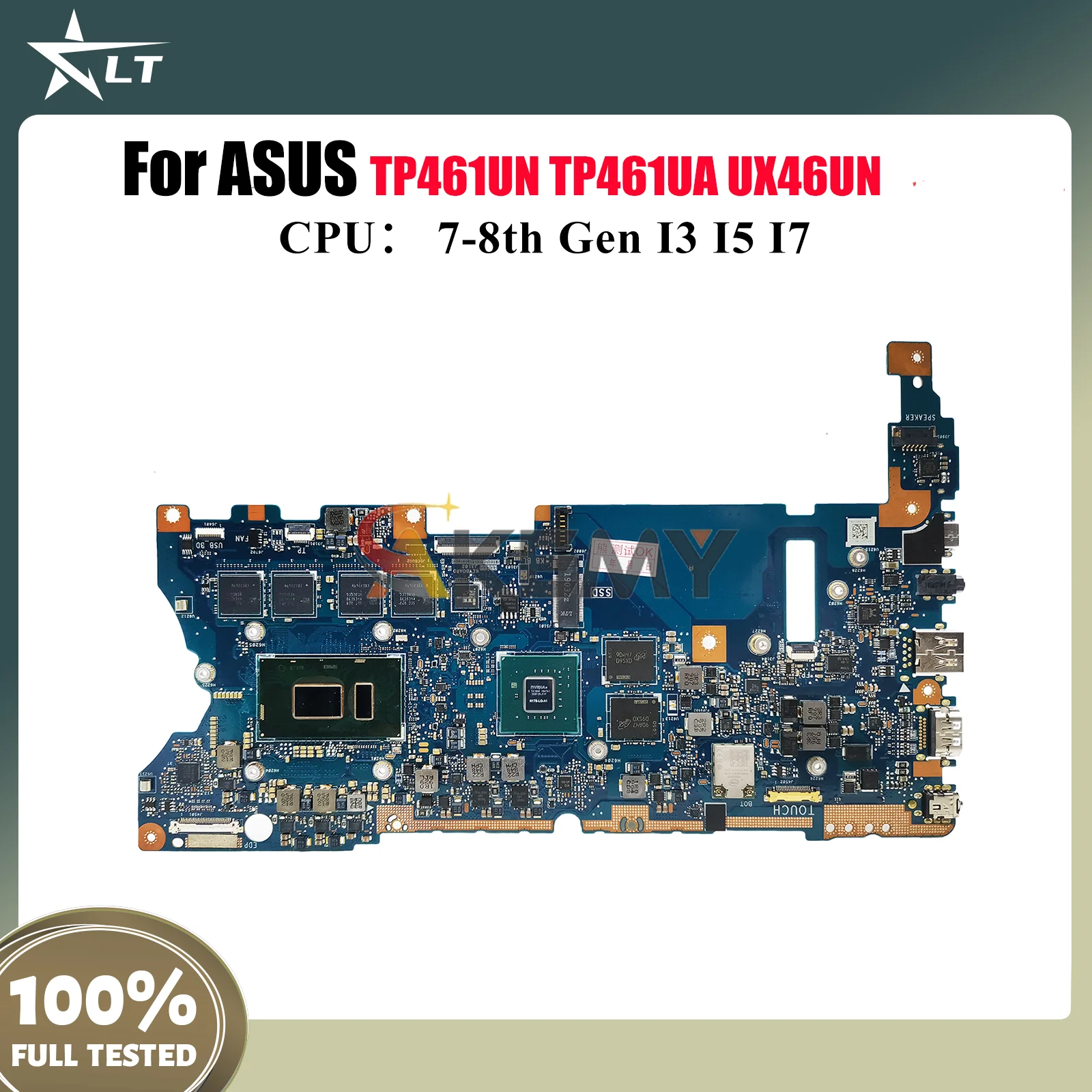 

UX461UN Laptop Motherboard For ASUS ZenBook TP461UN UX46UN UX461 TP461UA Notebook Mainboard With I3 I5 I7 CPU 100% tests OK stk