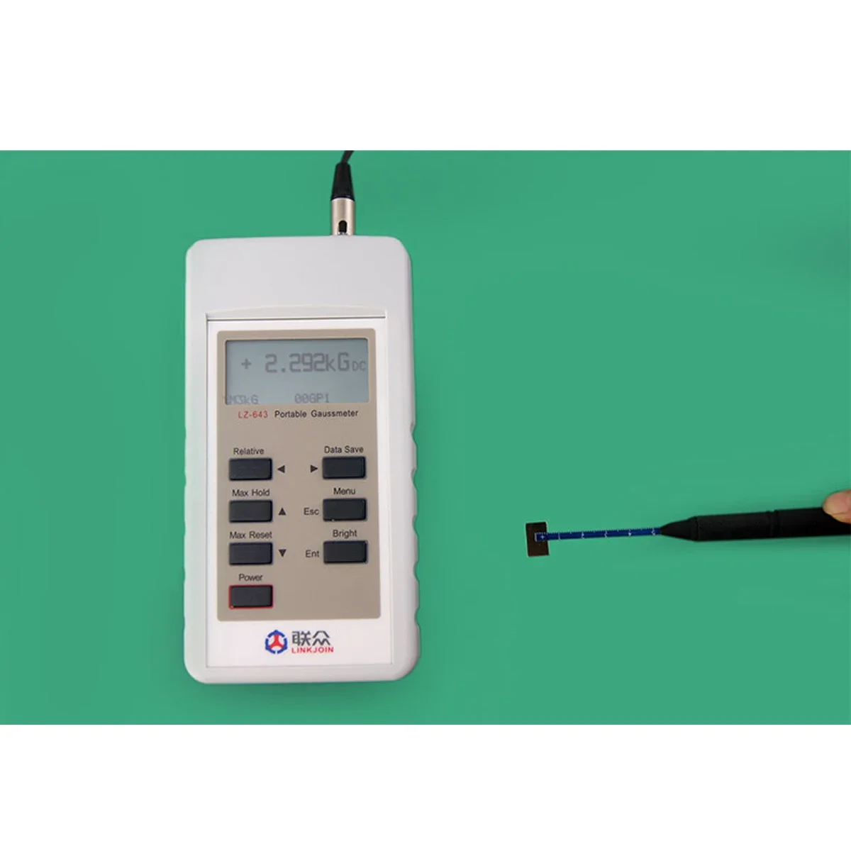 

LINKJOIN LZ-643 portable gauss meter sensor effect hall 3000mT gaussmeter manufacture with CE trade assurance supplier