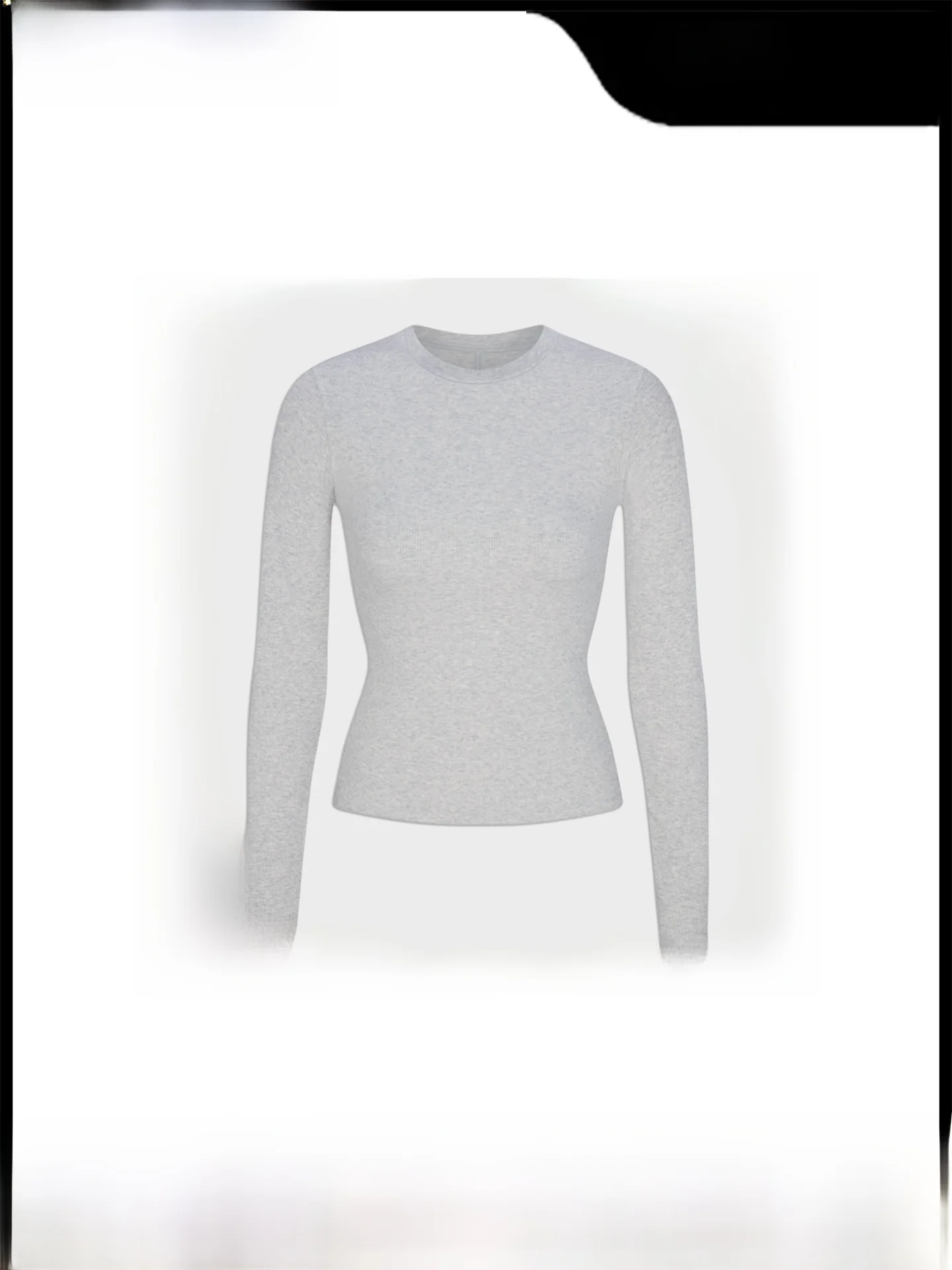 

Kardaian Tead Повседневная длинная светящаяся эластичная облегающая футболка с круглым вырезом и талией для женщин, дышащая, удобная осенняя...