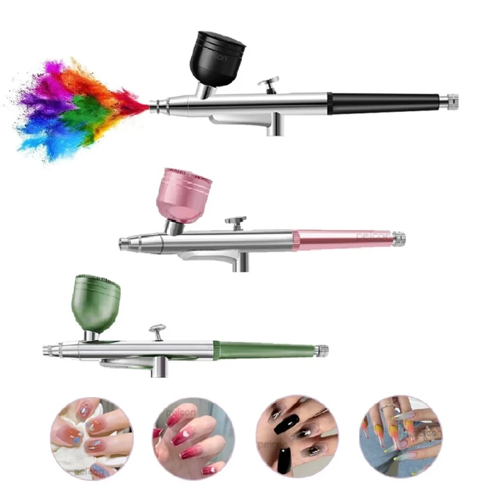 2026 New Portable Single Action Airbrush 0.3mm Nozzles Spray Gun Pen for Model Cake Nail Car Painting Beauty Inkjet