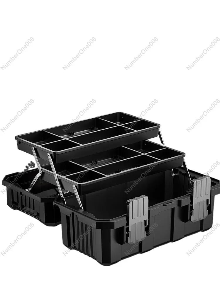 Tool Box Industrial-Grade Household Multi-Functional Hardware Set Electrician Folding Portable Car