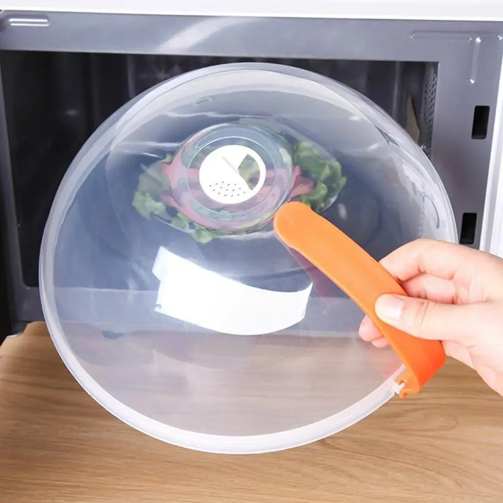 NEW Microwave Oil-proof Cover High Temperature Resistant Heating Cover Food Warming Cover with Steam Vent Fresh-keeping Cover image 2