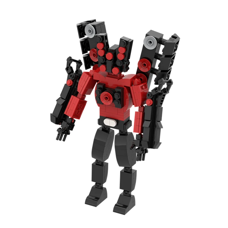 407 قطعة/المجموعة جديد Skibidi المرحاض تحديث المتكلم رجل اللبنات DIY تيتان Mecha MOC الطوب نموذج لعب للأطفال هدايا عيد الميلاد