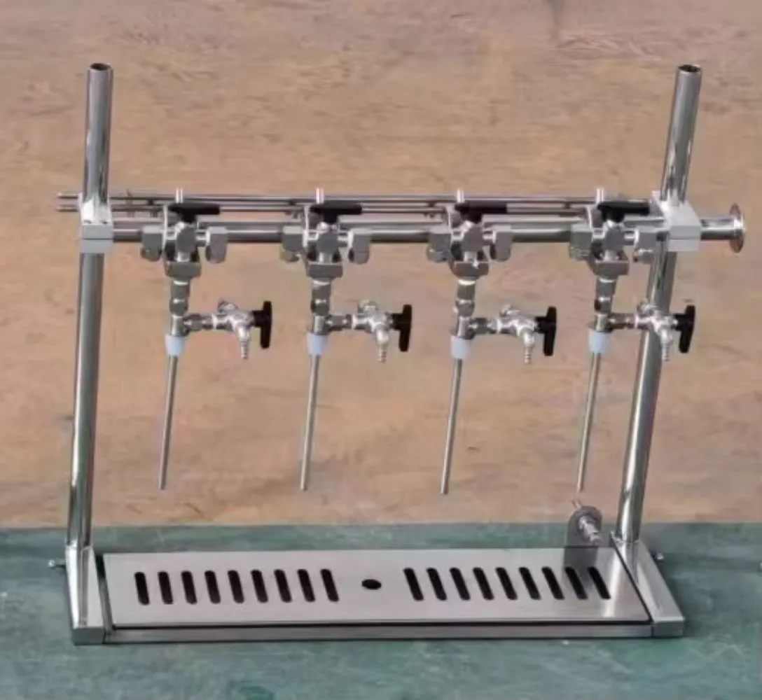 Plastic Counter Pressure Semi Automatic Filler for Glass Beer Bottle Filling