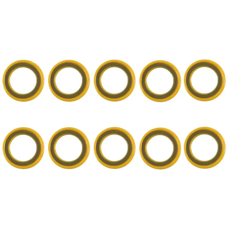A58X-10Pcs 26-830749 Gear Case Lube Oil Drain Plug Washer Gasket For Mercury Marine Mercruiser Motor Boat Accessories