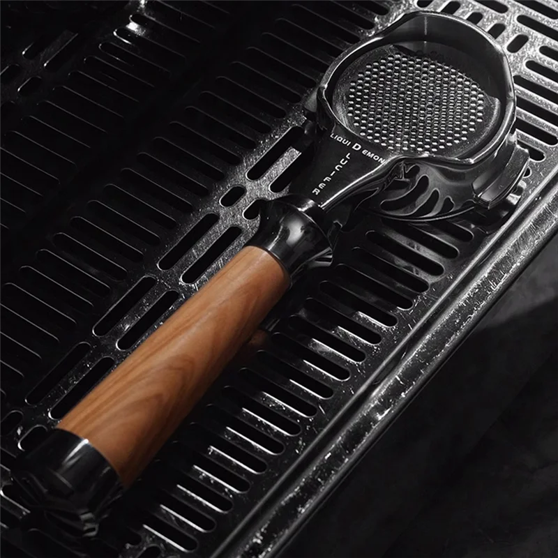 Porte-filtre sans fond en acier inoxydable A01M-58MM, pour E61, ECM, fusée, Sanremo, accessoire de café expresso Faema avec 2 oreilles