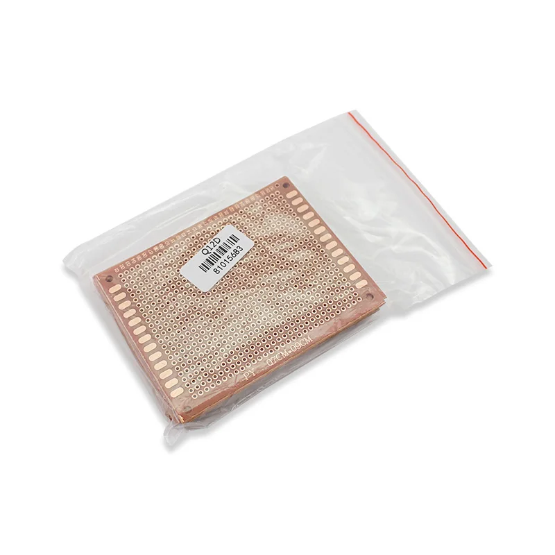 บอร์ด PCB 10ชิ้นแผงวงจรทดลองสากลขนาด7x9ซม. ชุดโพรโทบอร์ด PCB แบบด้านเดียวชุดอิเล็กตรอนแบบ DIY