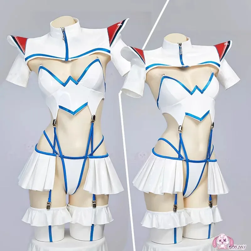 

Anime KILL la KILL Satsuki Derivative Sexy Lingerie Set Top and Skirt with Panty Gloves Cosplay Costume Halloween Carnival Gift